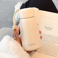 Bình Nước Giữ Nhiệt Bằng Thép Không Gỉ 304 Dễ Thương 400ml250ml - 250ml màu trắng