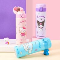 Bình Nước Giữ Nhiệt Bằng Thép Không Gỉ 316 Họa Tiết Hello Kitty Đáng Yêu