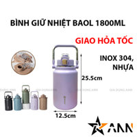 Bình Nước Giữ Nhiệt Baol 1800ml - Bình Giữ Nhiệt - Bình Giữ Nhiệt Inox Có Quai Xách