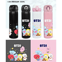 Bình nước giữ nhiệt BT21, Bình nước cute giữ nhiệt siêu đẹp, siêu dễ thương 500ml