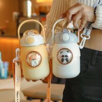 Bình Nước Giữ Nhiệt Cute Cho Học Sinh INOX 316 Không Gỉ Họa Tiết Hoạt Hình 700ml