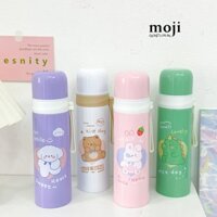 Bình nước giữ nhiệt Cute animal colorful heart 500ml