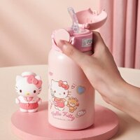 Bình Nước Giữ Nhiệt Hình Hello Kitty Đáng Yêu Phong Cách Nhật Bản 2022 Cho Bé