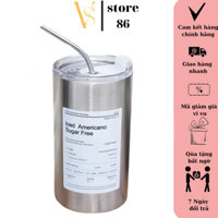 Bình nước giữ nhiệt inox cao cấp 304, ly uống nước giữ nhiệt dung tích 600ml, thiết kế nắp nhựa có chỗ cắm ống hút