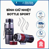 Bình Nước Giữ Nhiệt Nóng Lạnh Bottle Sport 800ML 1000ML, Chất Liệu Inox 316 Không Gỉ, Có Nắp Lọc Trà