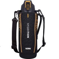 Bình nước giữ nhiệt thể thao cách nhiệt chân không Thermos 1.5L cam đen FHT-1501F BKOR Chỉ làm mát