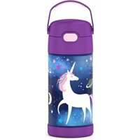 BÌNH NƯỚC GIỮ NHIỆT TÍM NGỰA UNICORN THERMOS FUNTAINER 12 OUNCE STAINLESS STEEL , SPACE UNICORN NHẬP TỪ MỸ