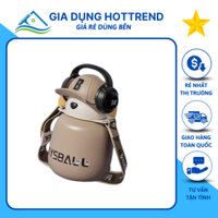 Bình Nước Giữ Nhiệt ZUZU 460ml Hình Gấu Dễ Thương Kèm Ống Hút Tiện Dụng