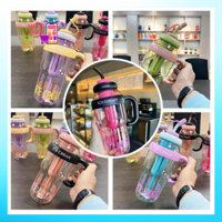 Bình Nước Hình Cây Kem Dung Tích Lớn 1300ml Siêu Dễ Thương, Bình Hello Kitty (METIC SHOP)