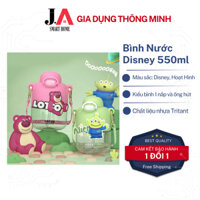 Bình Nước Hình Gấu Dâu, Alien Cho Bé Dung Tích 550ml Siêu Dễ Thương J.A SMART HOME