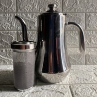 Bình nước Inox có lọc, Dung tích 1.5L và 2L (lọc trà, cafe, lọc cặn, lọc các tạp chất khác)