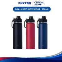 Bình nước Inox Matsu Sport (1668) 650ml, DUY TÂN, inox 304 nhựa PP, giữ nhiệt tốt quai xách tiện lợi