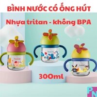 Bình nước Kichilachi hình chong chóng nhựa tritan 300ml chóng sặc