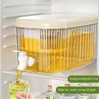 Bình nước lạnh có vòi và bộ lọc, tủ lạnh lớn cho trà trái cây và đồ uống, sử dụng trong gia đình