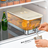 Bình Nước Lạnh Kèm Vòi Tủ Lạnh Gia Dụng Đồ Uống Nước Đá Thùng Trà Trái Cây