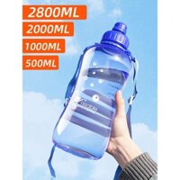 Bình nước lớn Fuguang, chịu nhiệt độ cao, bình thể thao nam, bình nước nhựa chia độ, bình trà ngoài trời