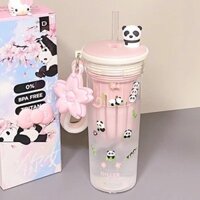 Bình nước mẫu mới 2025 cho bé gái, cốc có ống hút, dung tích lớn, mùa hè, cốc trà trái cây bằng nhựa Tritan di động N1K6
