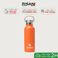 Bình nước MIAGO Aqua Bottle S Orange 18Oz - 532ml, Thép Không Gỉ, Quai Xách Tiện Dụng