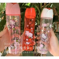 bình nước nhựa hello kitty đáng yêu dễ thương