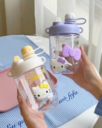 Bình nước nhựa Hello Kitty Sunsuny (500ml)