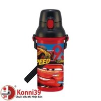 Bình nước nhựa khá...ng khuẩn Skater Daysney Cars 22 480ml