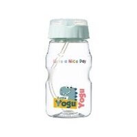 Bình nước nhựa Komax trẻ em có ống hút màu xanh (Hàn Quốc)