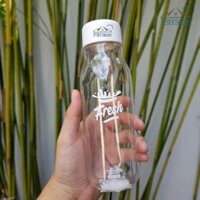 Bình nước nhựa Lock&Lock Milky dung tích 500ml BPA Free HAP654 - Nắp màu trắng