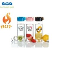 Bình Nước Nhựa TRITAN Komax 550ml- CHUẨN HÀN QUỐC