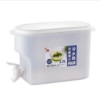 Bình nước nhựa tủ lạnh có vòi thể tích 3.5l an toàn tiện lợi Bình trữ đông pha trà đựng nước hoa quả