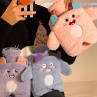 Bình nước nóng Bơm nước làm ấm bụng túi nước ấm tay ấm áp cho học sinh Dễ thương sang trọng chườm nóng mini cỡ lớn nhỏ J9BU