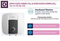 BÌNH NƯỚC NÓNG ELECTROLUX EWS302DX-DWM 30 LÍT