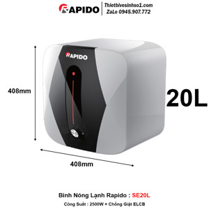 Bình nóng lạnh Ferroli RAPIDO SE 20L
