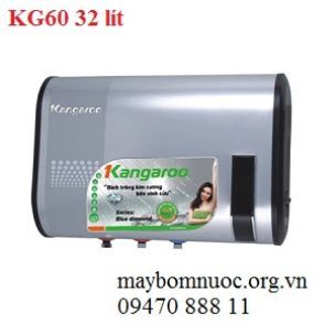 Bình nóng lạnh gián tiếp Kangaroo KG60N (KG-60N) - 2500W, 32 lít, chống giật