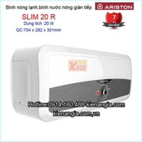 Bình nước nóng gián tiếp siêu mỏng 20 lít Ariston SLIM-20-R