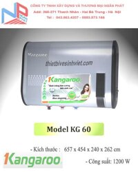 Bình nước nóng Kangaroo KG 60 (32 lít)