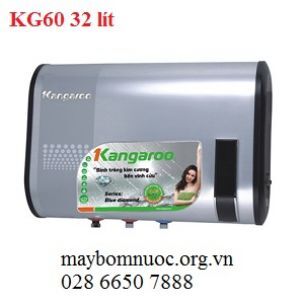 Bình nóng lạnh gián tiếp Kangaroo KG60 (KG-60) - 2400W, 32 lít, chống giật