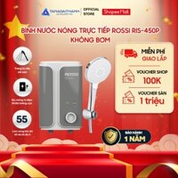 Bình nước nóng trực tiếp Rossi RIS-450 không bơm - Chính hãng, Bảo hành 1 năm, Giao hàng toàn quốc
