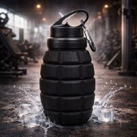 Bình nước quả mìn độc đáo có thể kéo dài hoặc co lại dung tích 600ml