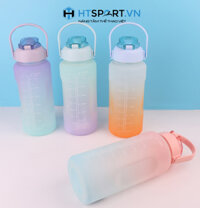 Bình Nước Tập Gym, Dễ Thương 2L Có Vạch Báo Giờ Uống Nước Cao Cấp - HTSPORT.VN
