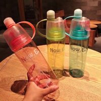 BÌNH NƯỚC THỂ THAO CÓ ĐẦU XỊT PHUN SƯƠNG 2IN1, BÌNH NƯỚC TẬP GYM, ĐẠP XE DÃ NGOẠI