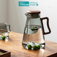 Bình Nước Thủy Tinh 2L Có Tay Cầm Chịu Nhiệt Thủy Tinh Ấm Siêu Tốc Nước Ấm Trà Nước Giải Khát Bình Nước Thủy Tinh Dày Chai Nước