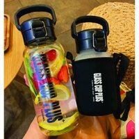 Bình nước Thủy tinh Cao Cấp GLASS CUP PLUS - 600ml - 2000ml