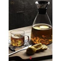 Bình nước thủy tinh nắp inox đóng mở tự động Decor 2022  BÌNH TT CHỊU NHIỆT DECOR ĐÓNG MỞ TỰ ĐỘNG KIỂU DÁNG VINTAGE