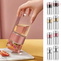 Bình nước trà COMPU, Máy pha trà tráng men đôi bằng thép không gỉ 304, Ấm trà nhẹ có thể tái sử dụng di động có vòi phun