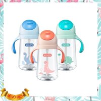 Bình Nước Trẻ Em Goki Dino 470ml Bình Tập Uống Nước Cho Bé Có Tay Cầm