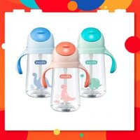 Bình Nước Trẻ Em Goki Dino 470ml Bình Tập Uống Nước Cho Bé Có Tay Cầm