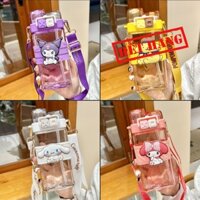 Bình nước trẻ em Punk sanrio 520ml cao cấp - Tặng kèm sticker dễ thương