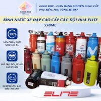 Bình nước xe đạp nhựa cao cấp ELITE các đội đua 550ml (New)