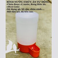 BÌNH NƯỚC/THỨC ĂN TỰ ĐỘNG CHO GÀ BỒ CÂU CHIM CẢNH...