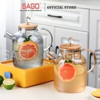 Bình NướcThủy Tinh Borosilicate Delisoga Pitcher  | Tuỳ chọn Dung Tích , Màu Sắc